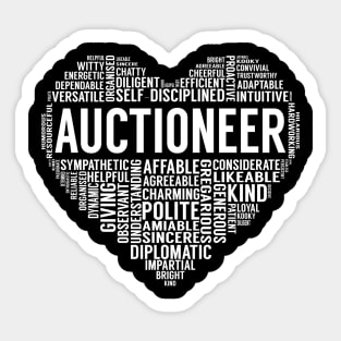 Auctioneer Heart Sticker